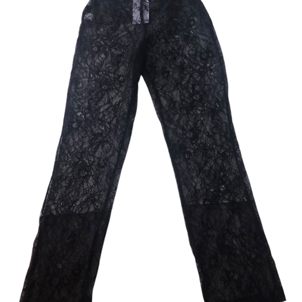 Black Lace Pants